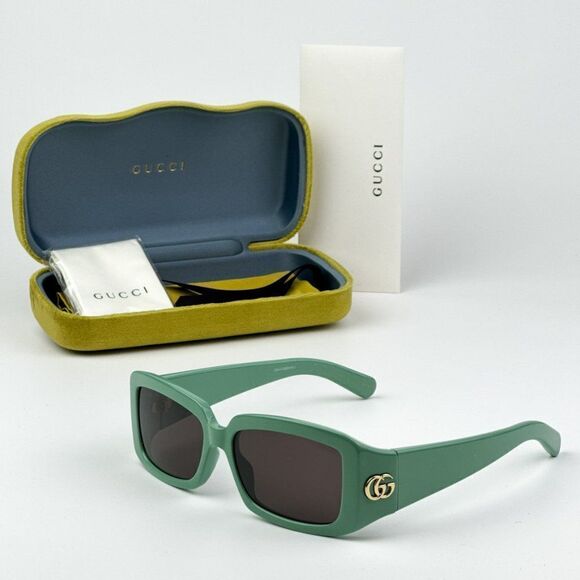 NEW Gucci GG1403S 004 Sage Green Gray Unisex Rectangle Sunglasses GG 1403S main image 7
